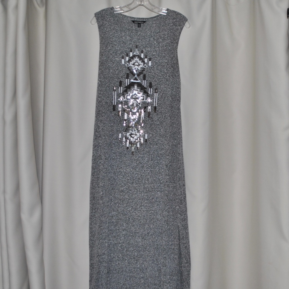 Floor Length Maxi with Tribal Print Design